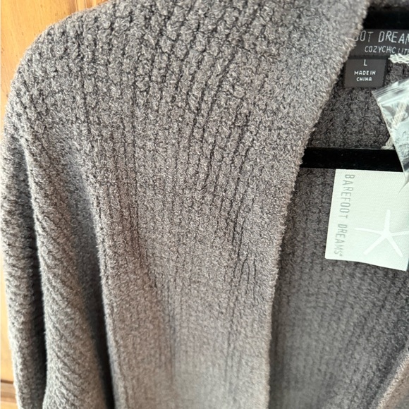 Barefoot Dreams Charcoal Knit Cardigan - Picture 2 of 4